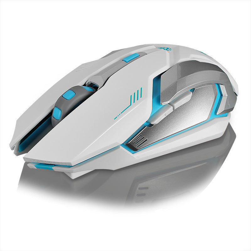 Ratón inalámbrico recargable para portátil, escritorio, hogar, oficina, universal, juego, silencioso, luminoso