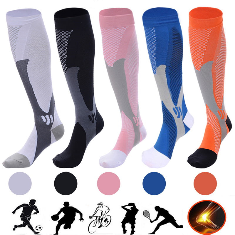Calcetines de compresión para hombre y mujer. El mejor ajuste deportivo graduado para correr, viajar, volar, aumentar la resistencia, la circulación y la recuperación.