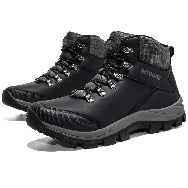 Zapatos de senderismo antideslizantes e impermeables para exteriores para senderismo de caña alta