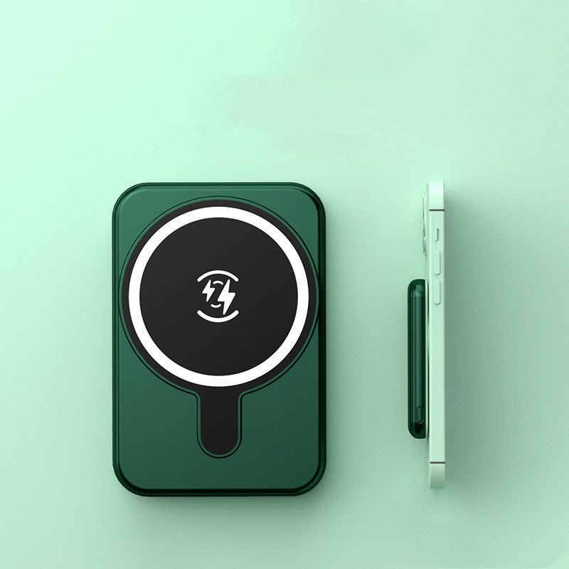 Mini banco de energía inalámbrico magnético de carga rápida de 5000 mAh portátil