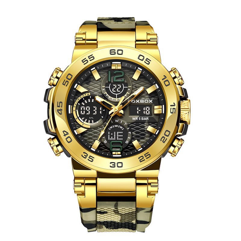 Reloj deportivo elegante y multifuncional con resistencia al agua.