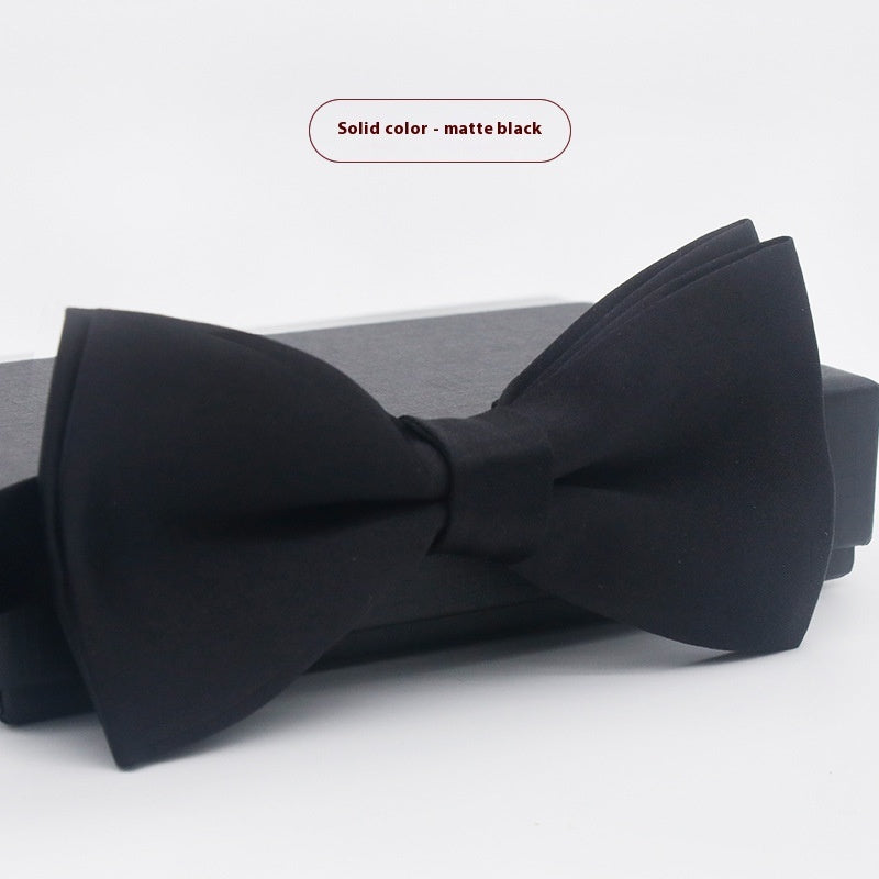 Corbata de lazo para novio, de color liso, para boda, negocios, informal, para hombre