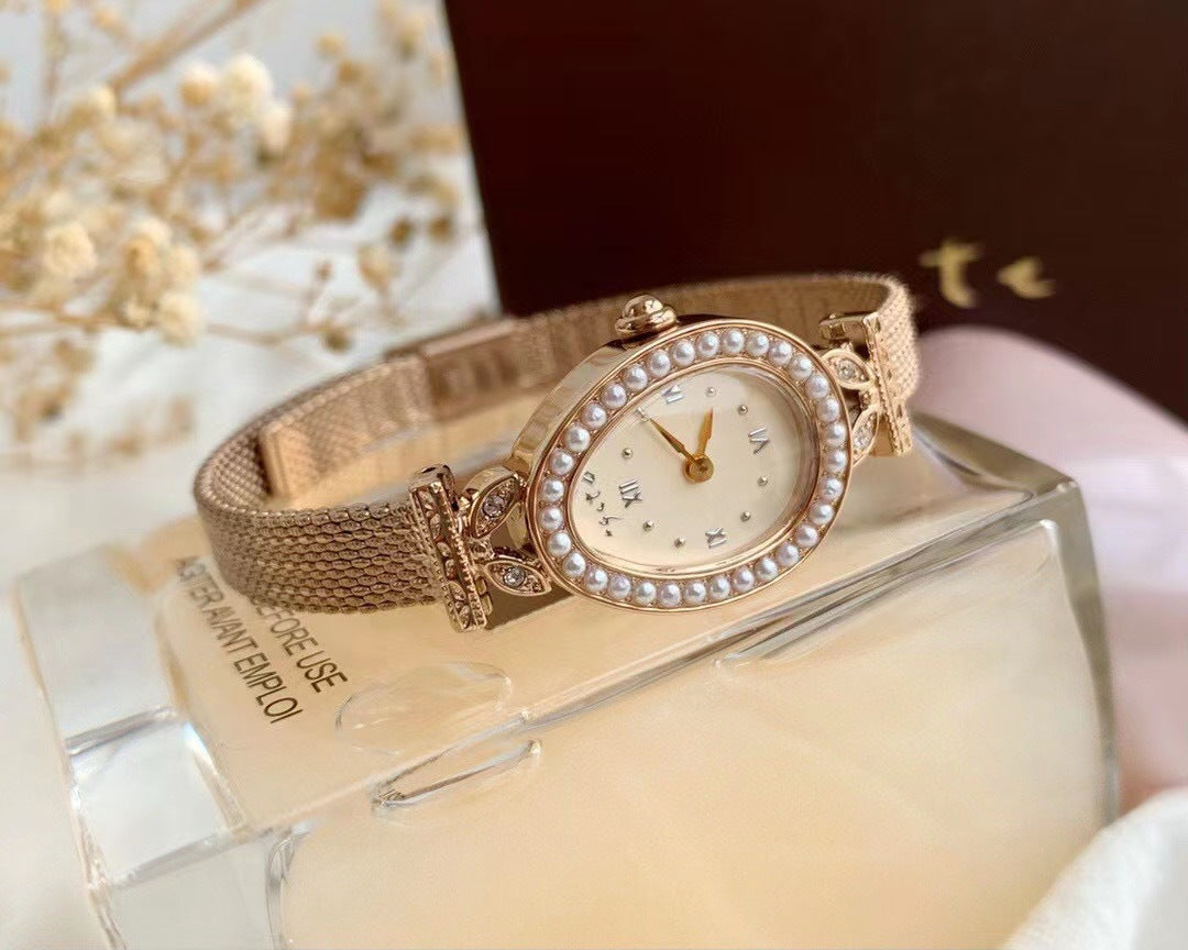 Reloj cuadrado vintage para mujer: un delicado diseño mini cuadrado con motivo de gavilla de trigo.