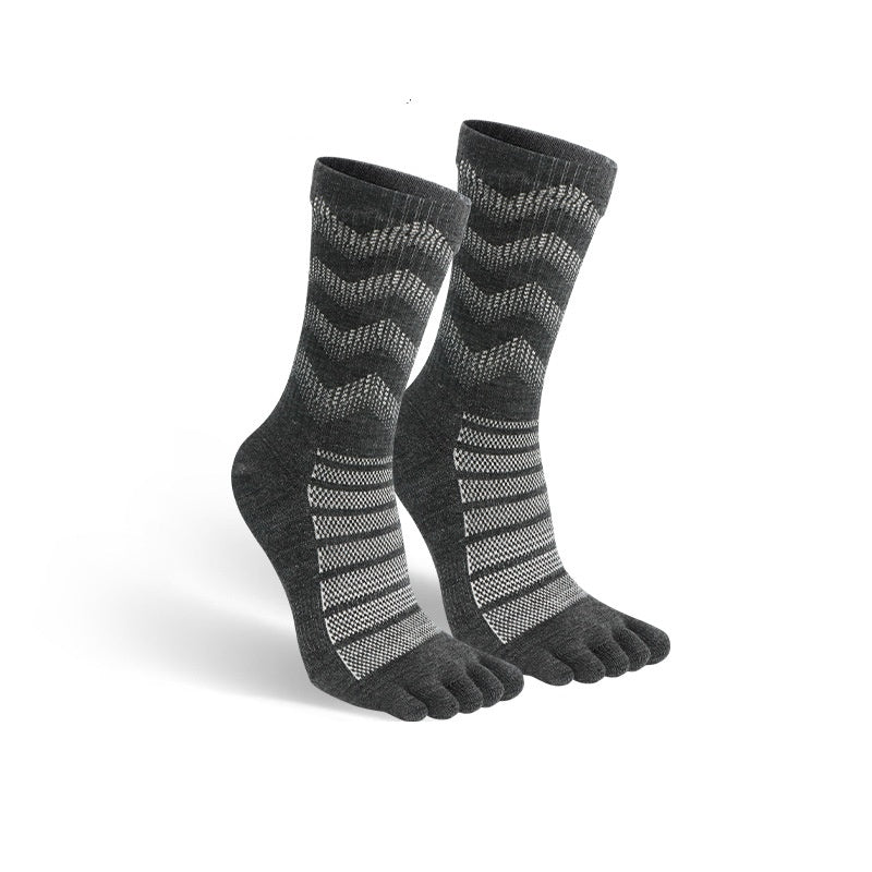 Men's Simple Quick-drying Wool Five-finger Stockings