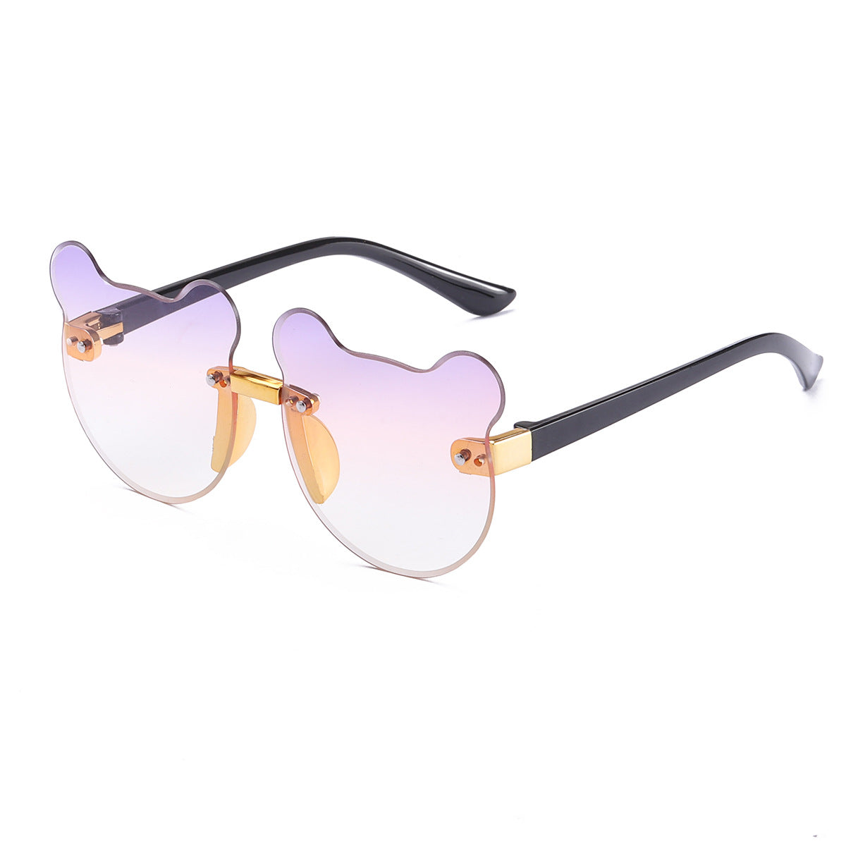 Gafas de sol para niños con orejas de gato y sin marco