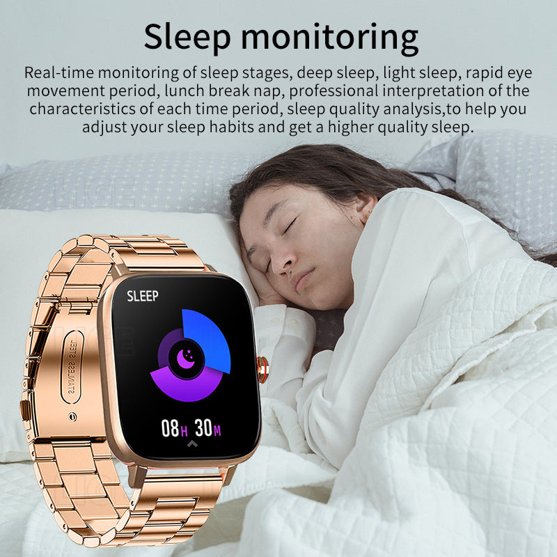 Reloj deportivo inteligente con monitorización de la salud del sueño para correr, pulsera ligera e impermeable