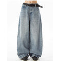 Retro Straight Jeans Loose High Waist Slimming