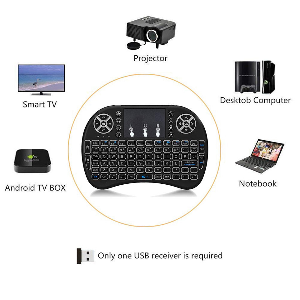 Wireless Mini Keyboard Women Casual Fashion Everyday Streetwear