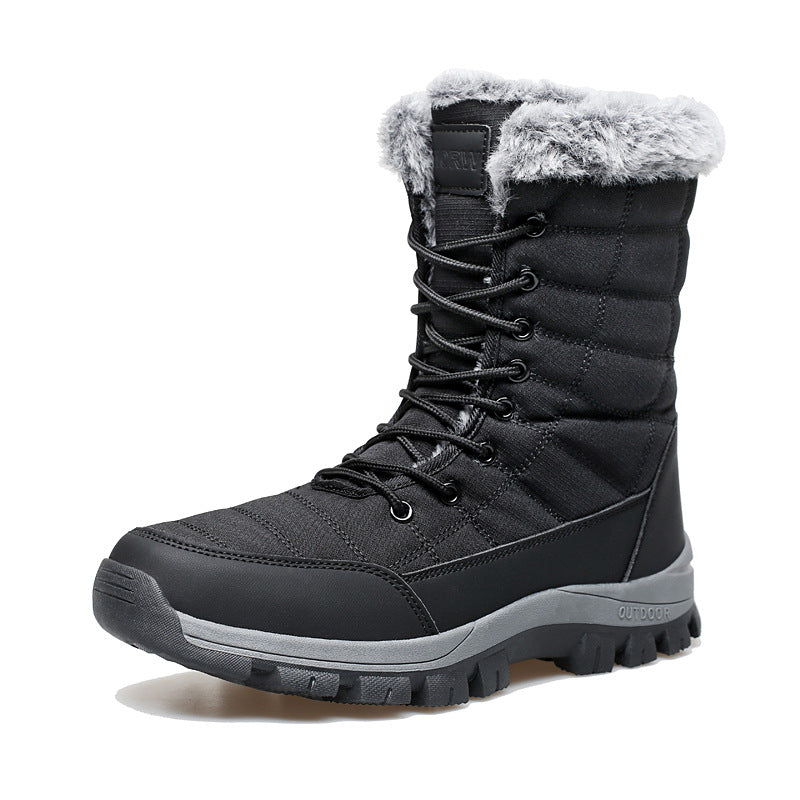 Botas deportivas para exteriores de pelo extralargo, gruesas y antideslizantes para hombre