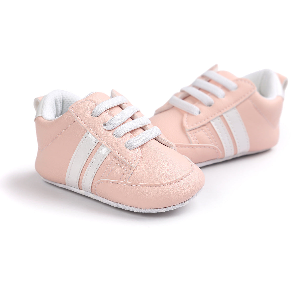 Mocasines para bebé niño y niña, de piel sintética, antideslizantes, suaves, para recién nacidos
