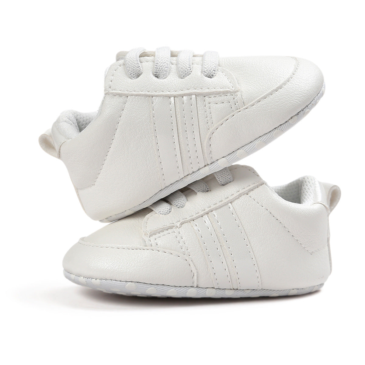 Mocasines para bebé niño y niña, de piel sintética, antideslizantes, suaves, para recién nacidos