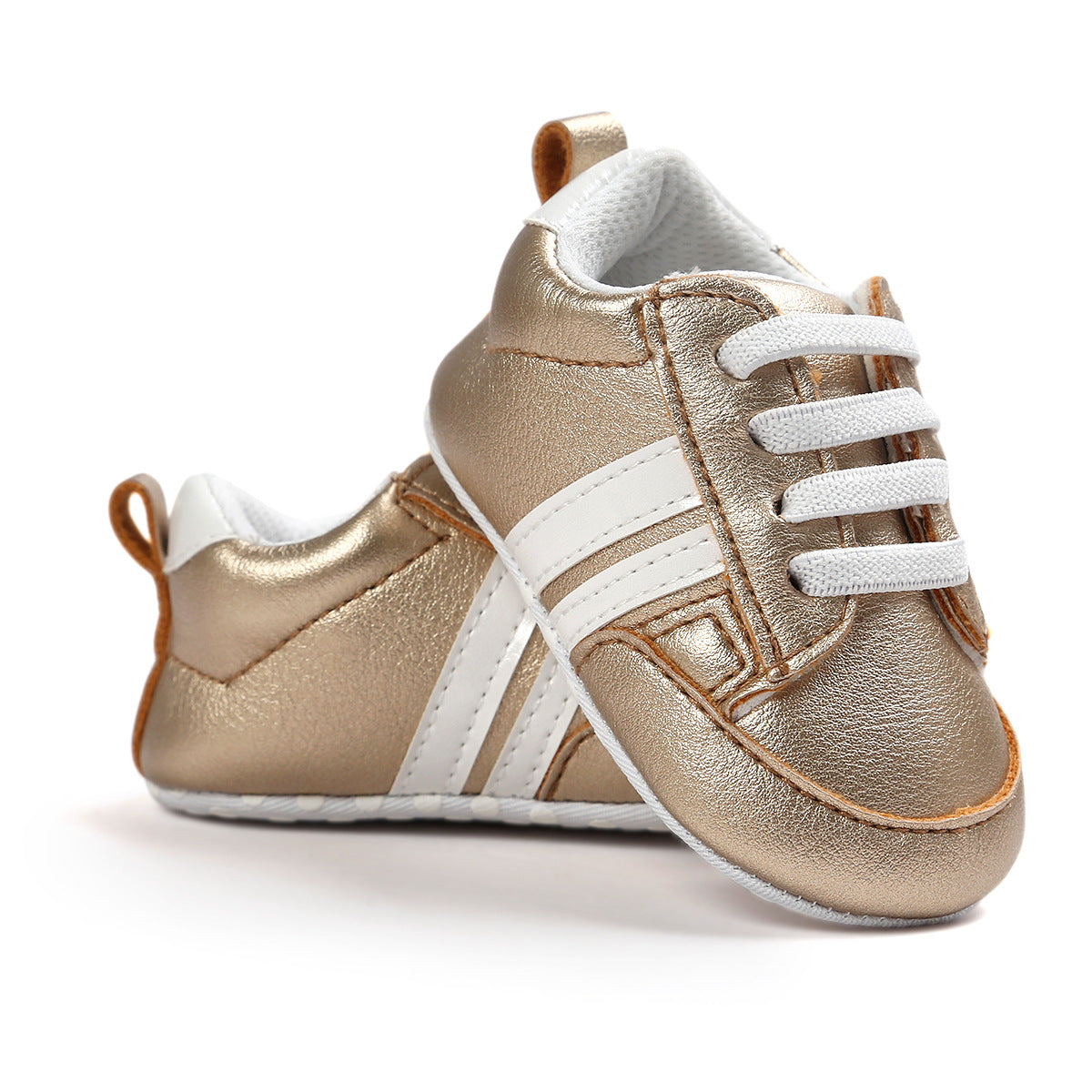 Mocasines para bebé niño y niña, de piel sintética, antideslizantes, suaves, para recién nacidos