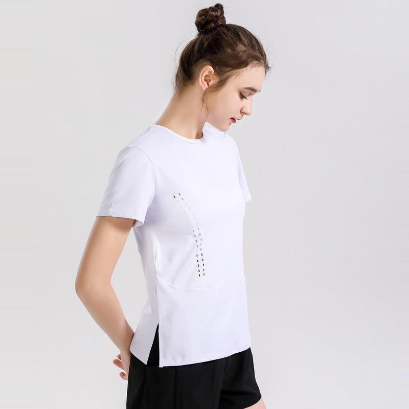 Camiseta de manga corta transpirable y holgada para correr, deportes y fitness