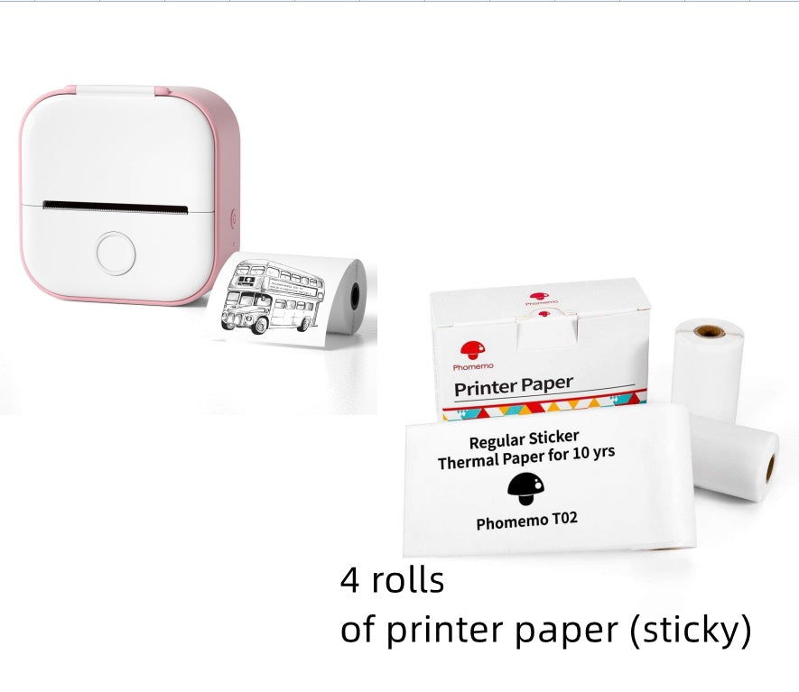 Mini impresora térmica portátil de etiquetas, impresora de fotos para el hogar, impresora de preguntas incorrectas para estudiantes, mini impresora de etiquetas compatible con Bluetooth, etiqueta de precio
