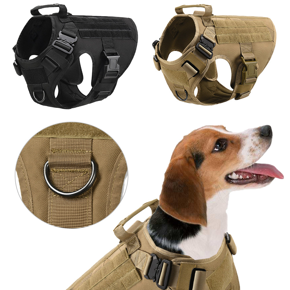 Arnés táctico militar para perros, ajustable para pastor alemán