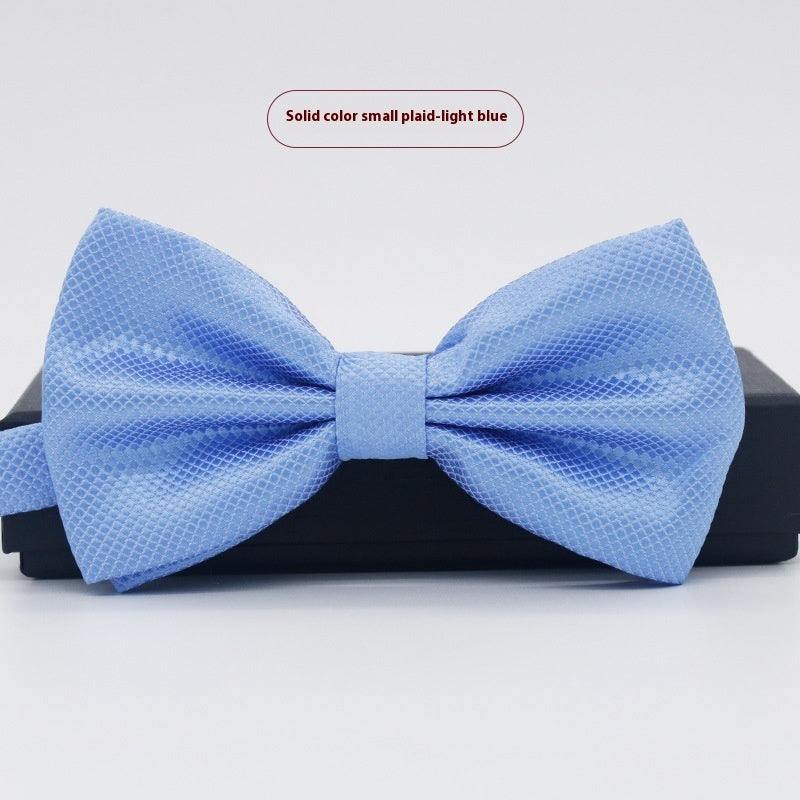 Corbata de lazo para novio, de color liso, para boda, negocios, informal, para hombre