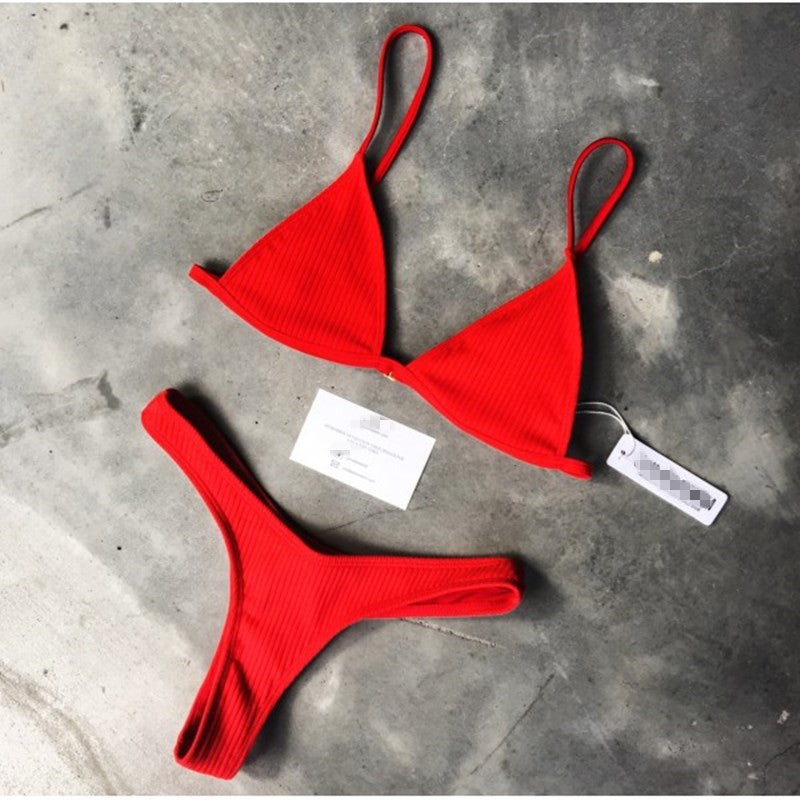Split swimwear Women Two Piece Swimsuit Beach Vacation Summer