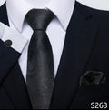 Conjunto de corbata, bufanda y puños con hebilla para hombre, creativo, combinable con todo, para negocios y formal