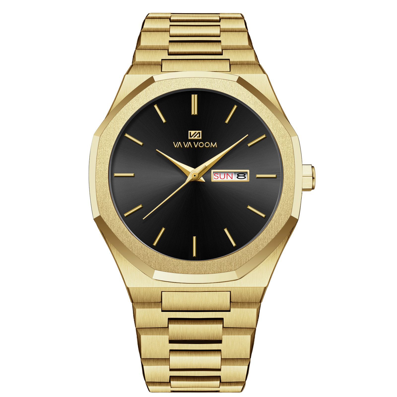 Reloj de hombre con cadena de acero para negocios y estilo informal