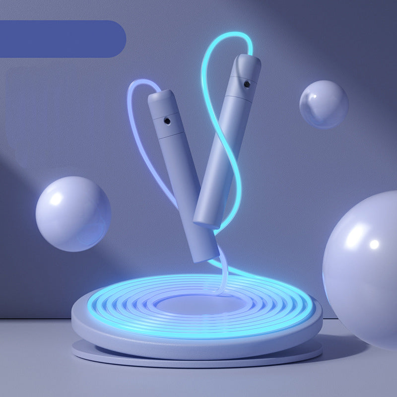 Cuerda luminosa de fibra óptica para deportes y fitness