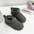 Botas de nieve de piel para niños