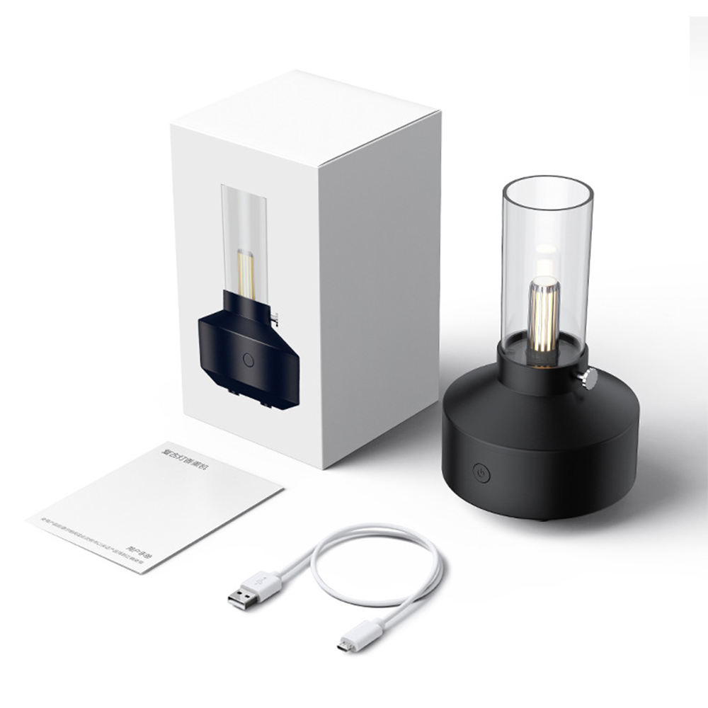 Nuevo humidificador ultrasónico retro de 150 ml con luz nocturna y difusor de aceites esenciales para el hogar y la oficina.