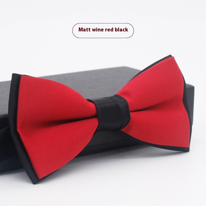 Corbata de lazo para novio, de color liso, para boda, negocios, informal, para hombre