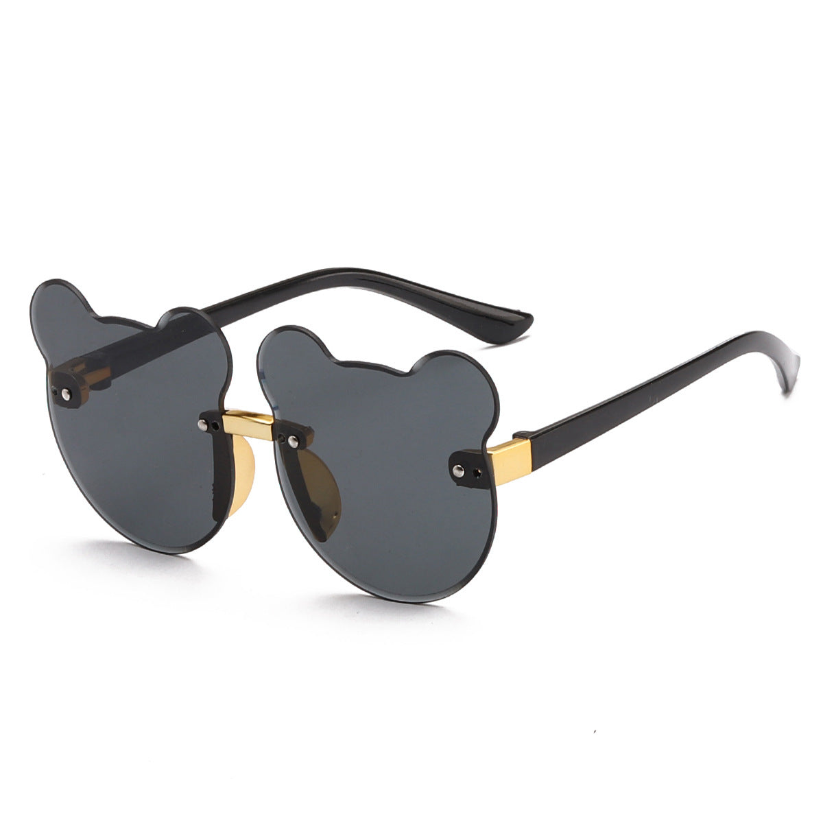 Gafas de sol para niños con orejas de gato y sin marco