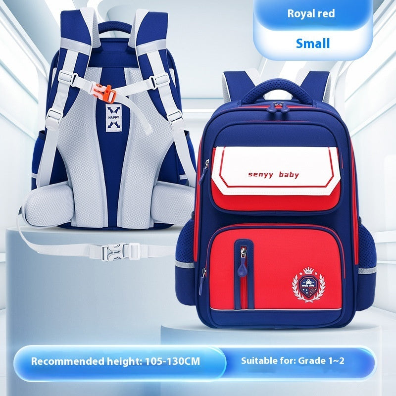 Mochila infantil con protección para la columna vertebral, impermeable, de tela Oxford de gran capacidad