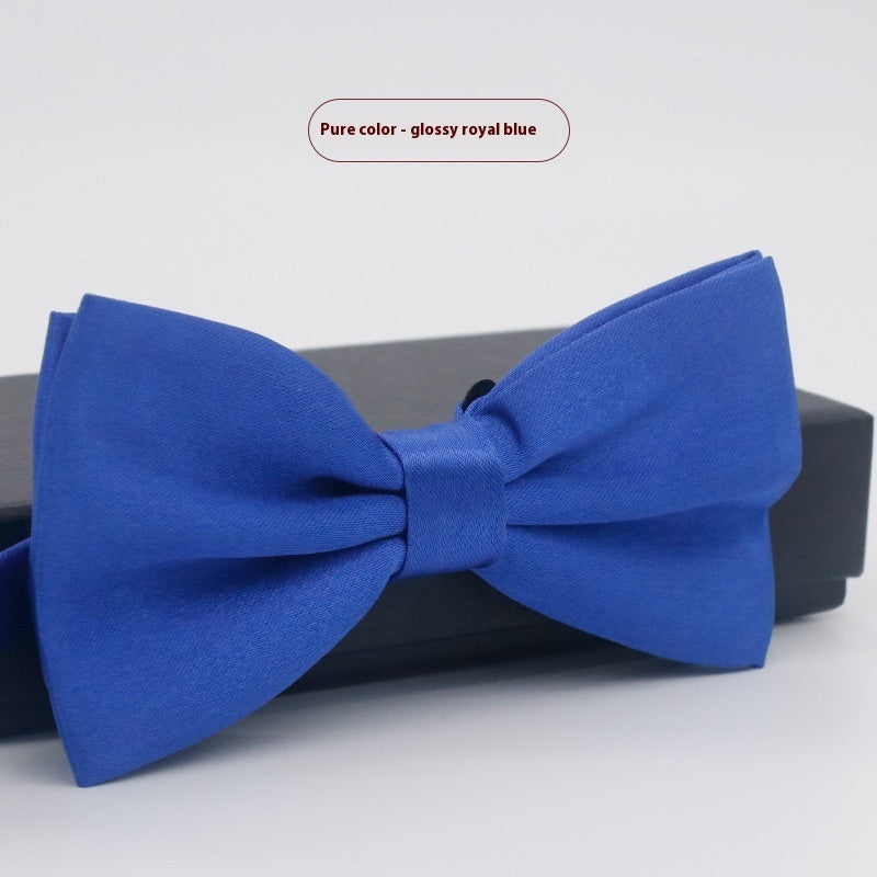 Corbata de lazo para novio, de color liso, para boda, negocios, informal, para hombre