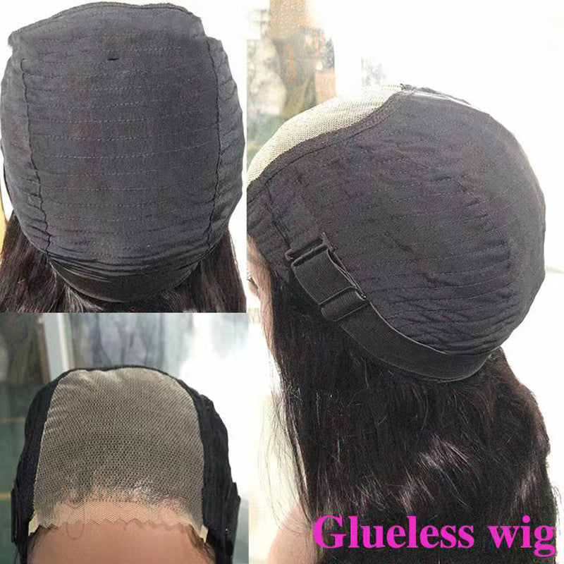 Pelucas de encaje con ondas al agua hechas de auténtico cabello humano peruano sin pegamento