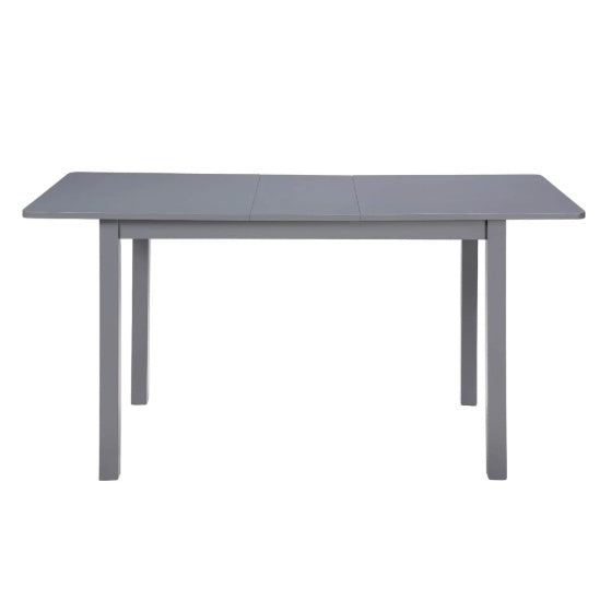 Mesa de comedor extensible de 59 pulgadas, moderna mesa de comedor para 4-8 personas, mesa de cocina de madera, comedor, oficina, sala de estar para espacios pequeños, gris oscuro