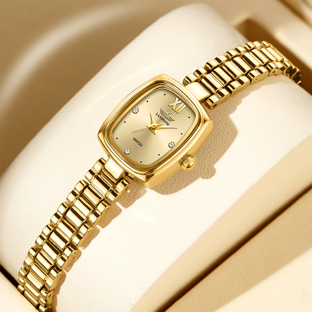 Reloj vintage pequeño dorado Niche para mujer