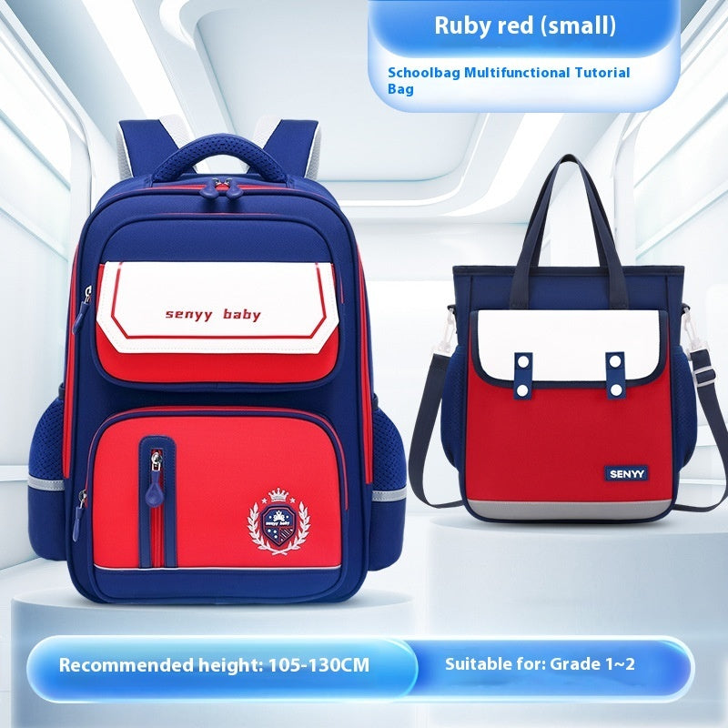 Mochila infantil con protección para la columna vertebral, impermeable, de tela Oxford de gran capacidad