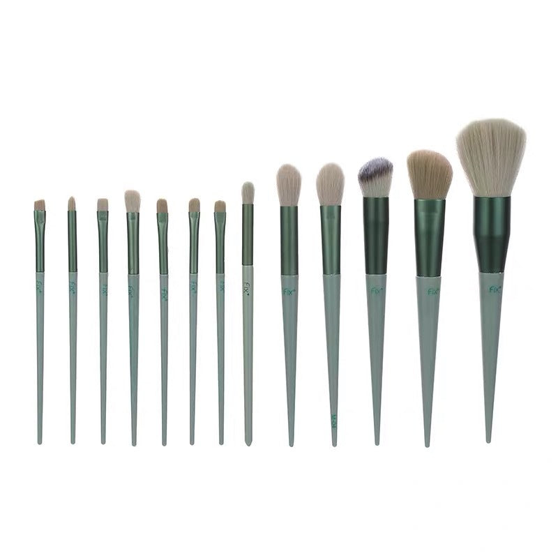 Juego de 13 brochas de maquillaje, corrector, rubor, sombra de ojos, iluminador, base, herramientas de belleza cosméticas.