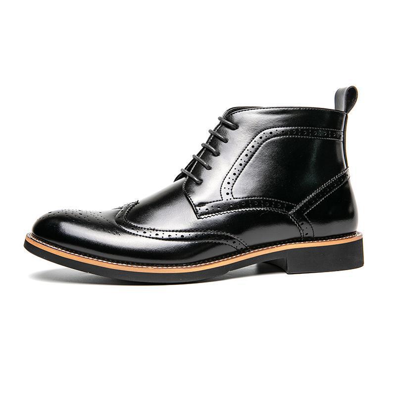 Botas de invierno de goma marrón para hombre