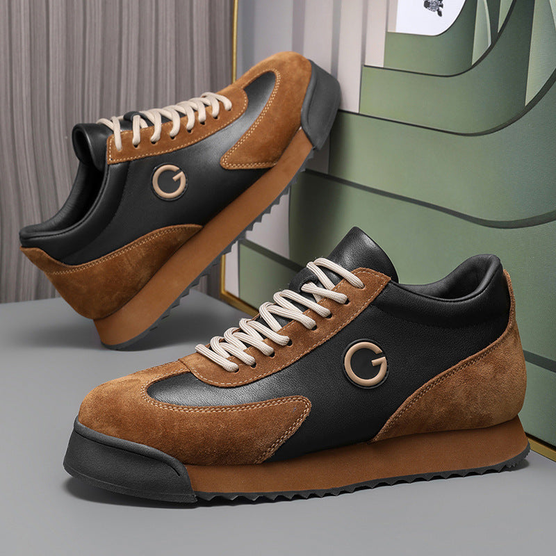 Zapatos casuales sencillos de talla grande para hombre