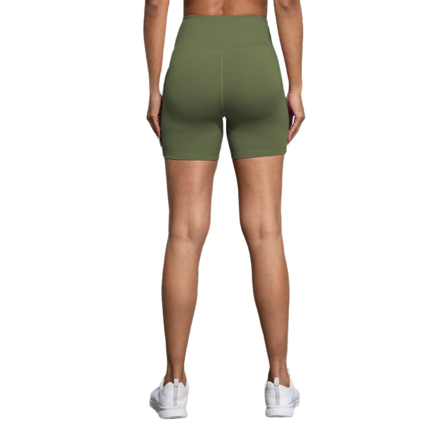Pantalones cortos de cintura alta, elegantes y sexys para mujer que crean un look estilizado.