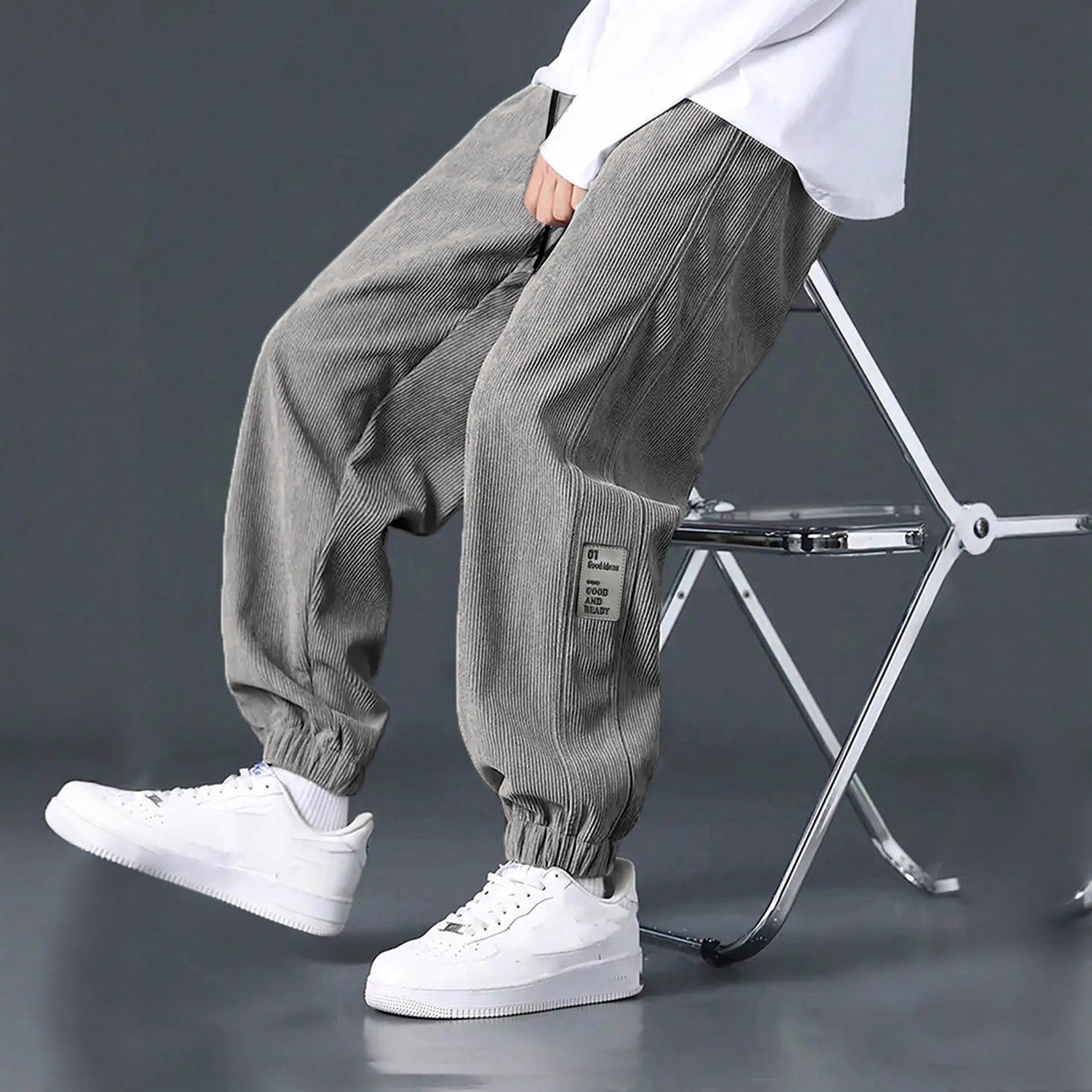 Pantalones de trabajo casuales de pana para deportes