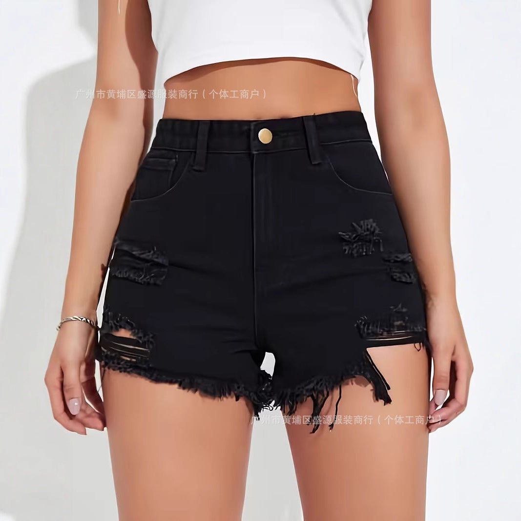 Pantalones cortos vaqueros de verano para mujer, estilo sencillo