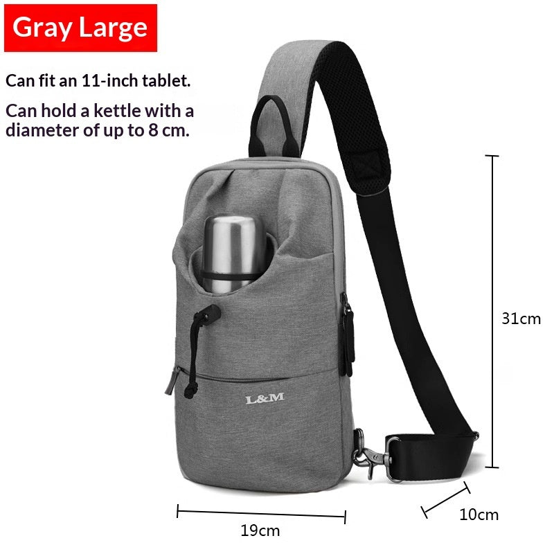 Bolso bandolera de gran capacidad para ciclismo para hombre