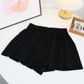 Falda-pantalón informal holgado de cintura alta para mujer