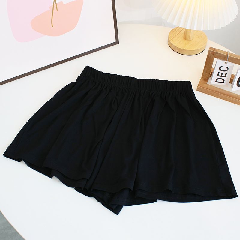 Falda-pantalón informal holgado de cintura alta para mujer