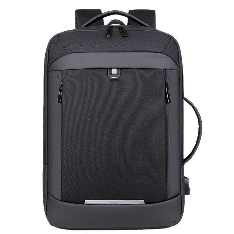Mochila negra transpirable y multifuncional para portátil
