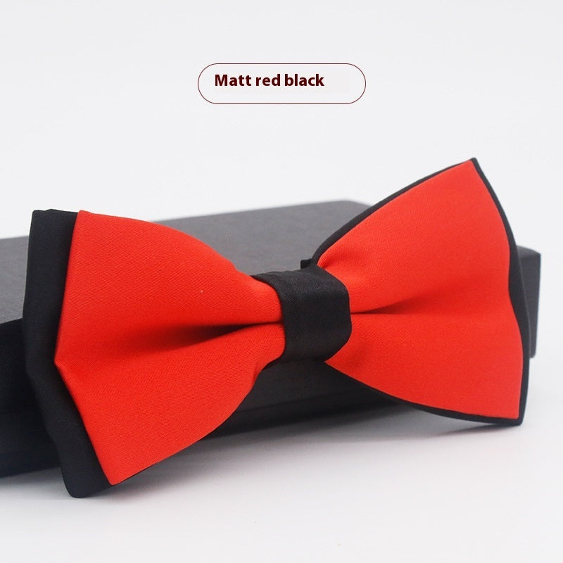 Corbata de lazo para novio, de color liso, para boda, negocios, informal, para hombre
