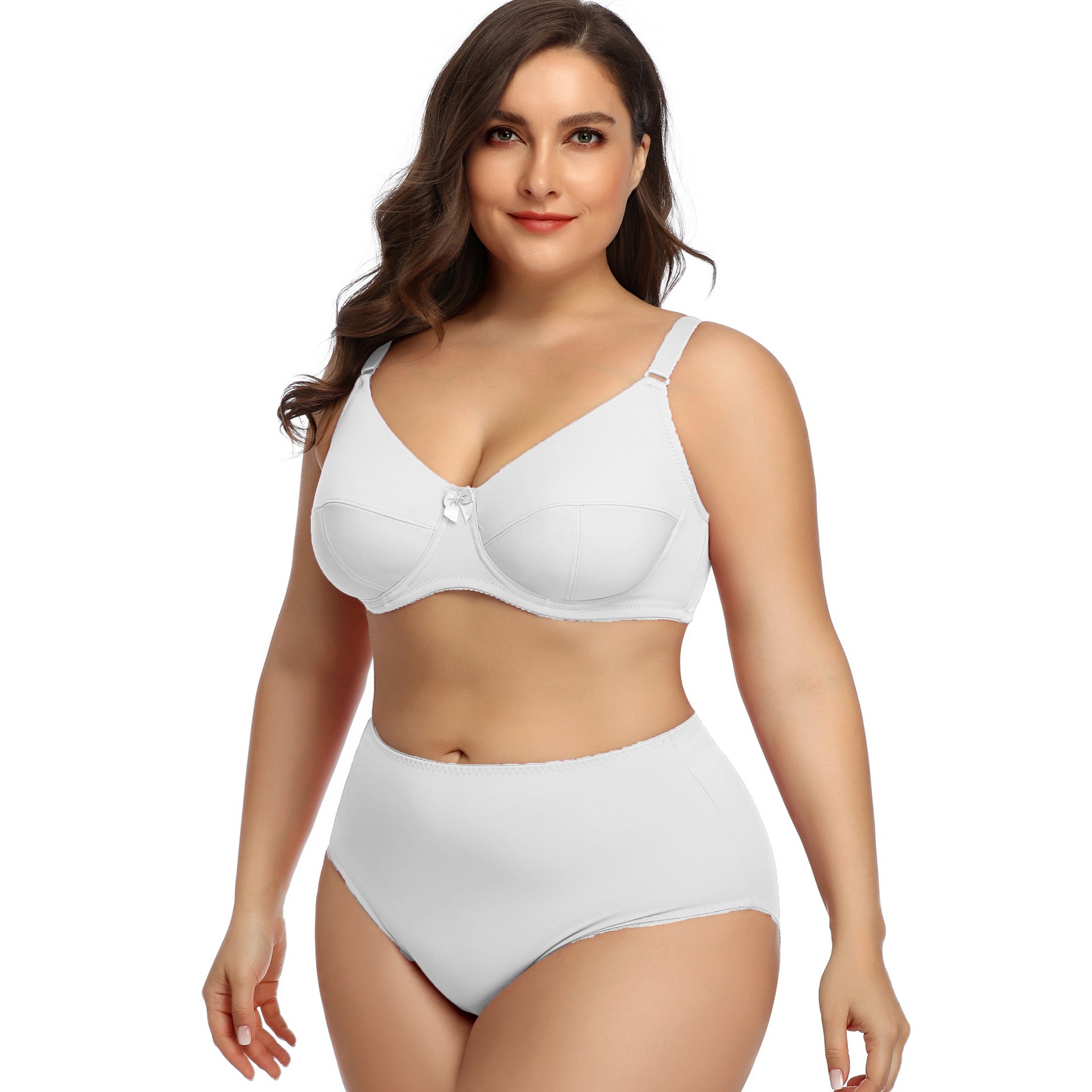 Comfortable Breathable Large Cup Glossy Bra