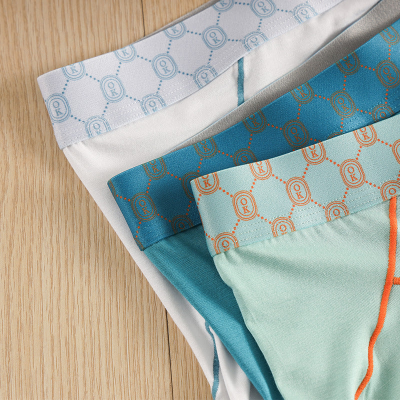 Ropa interior antirozaduras de fibra de bambú para hombre, pantalones cortos transpirables y holgados de cinco puntos.