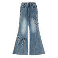 Girls' Casual Stretch All-match Denim Trousers