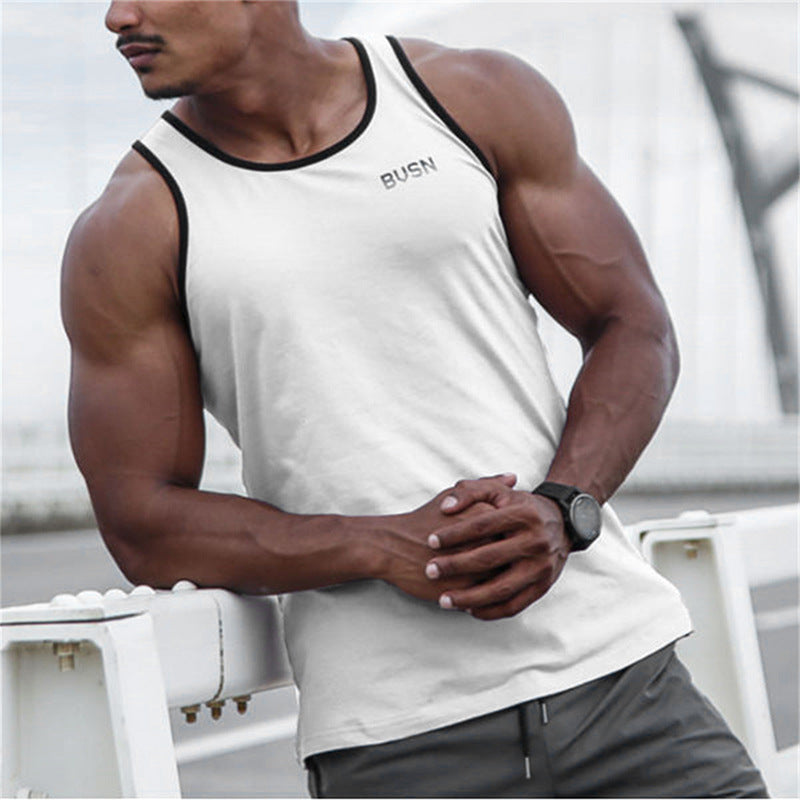 Camiseta de tirantes informal de verano para hombre para fitness muscular