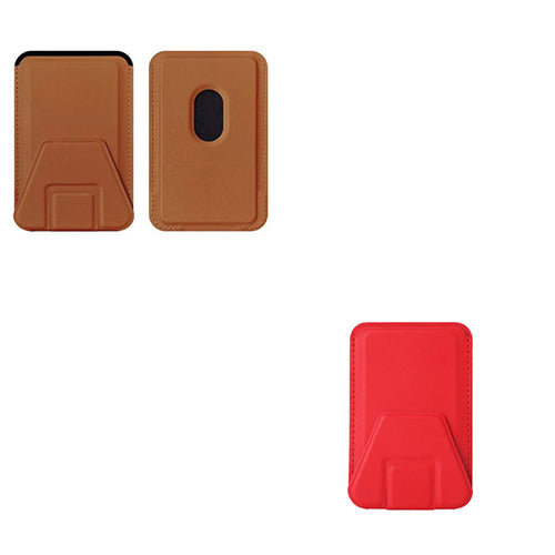 Soporte para teléfono móvil, tarjetero, tarjetero plegable, adhesivo para tarjetas, tarjetero magnético multifuncional.